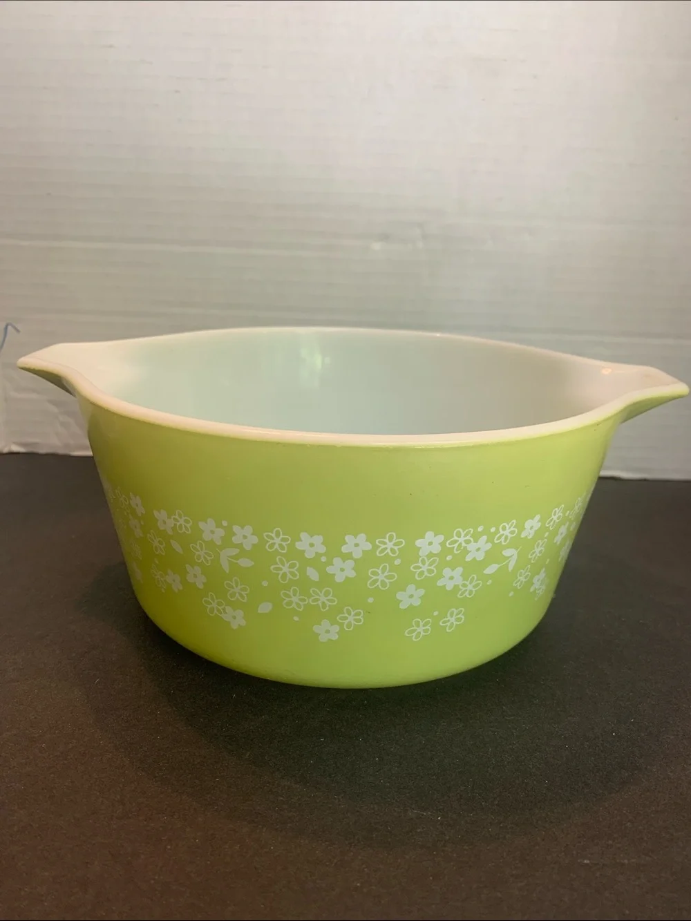 Pyrex 474-B Green Casserole baking dish